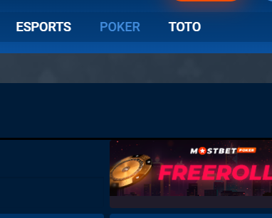 mostbet poker